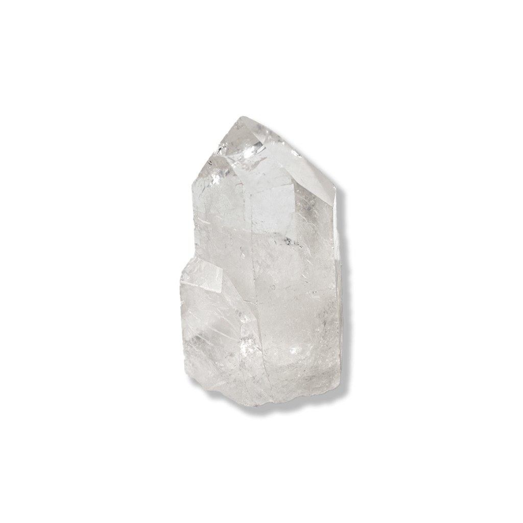 Clear quartz crystal with lots of points and edges 