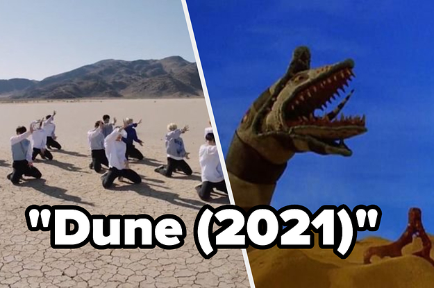 K-Pop music video and a "Beetlejuice" sandworm