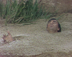 Character being swallowed up by Quicksand on Days of Our Lives