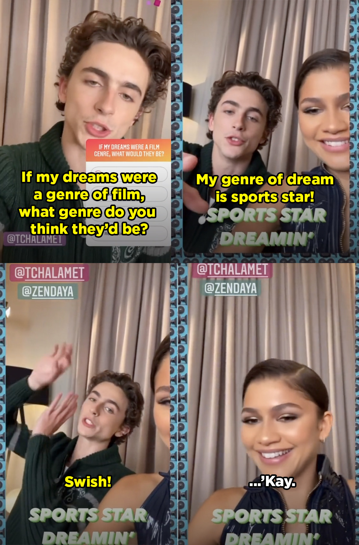 Timothée Chalamet And Zendaya's Best Moments