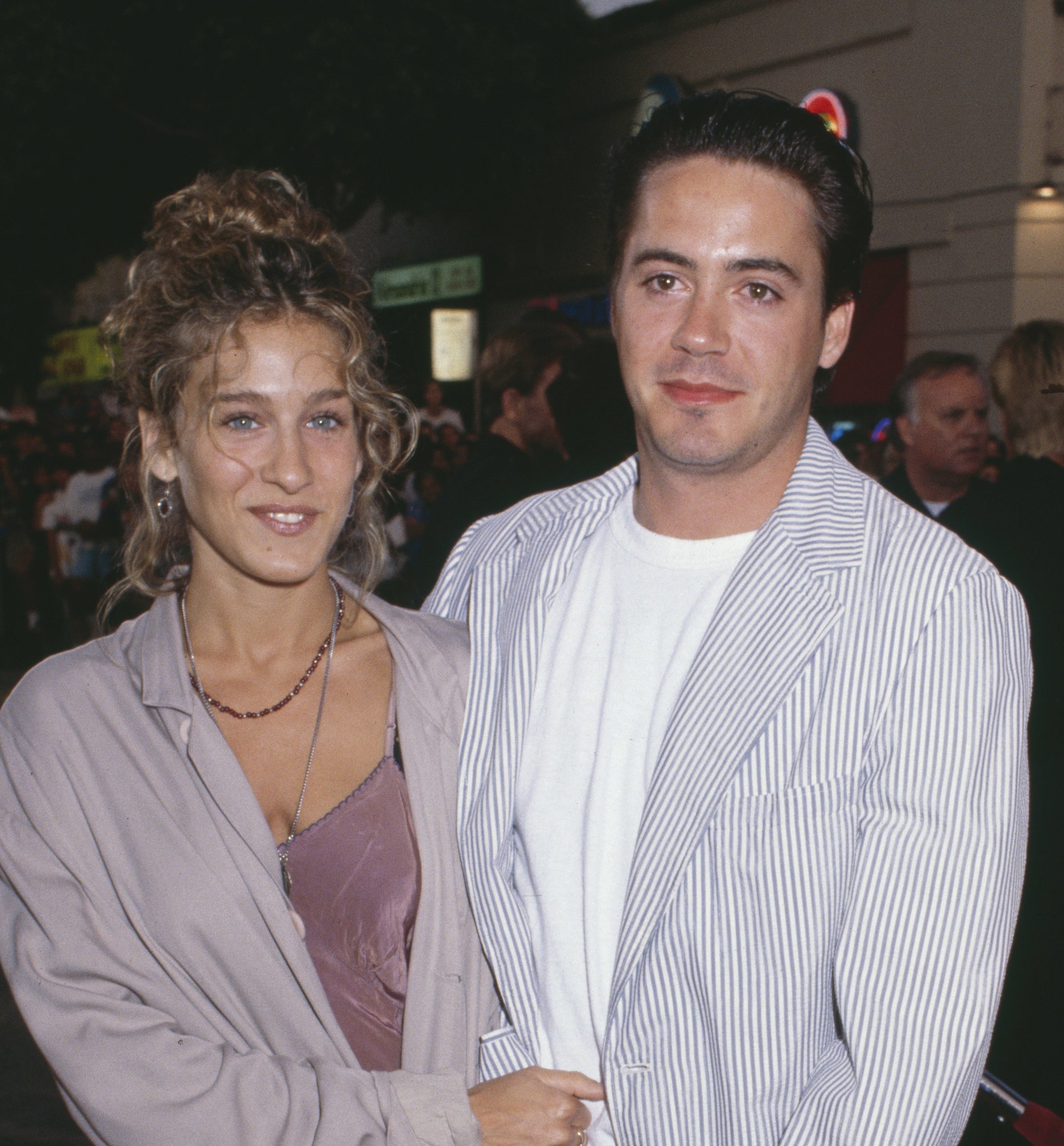 Photo of Sarah Jessica Parker and Robert Downey Jr. at a premiere