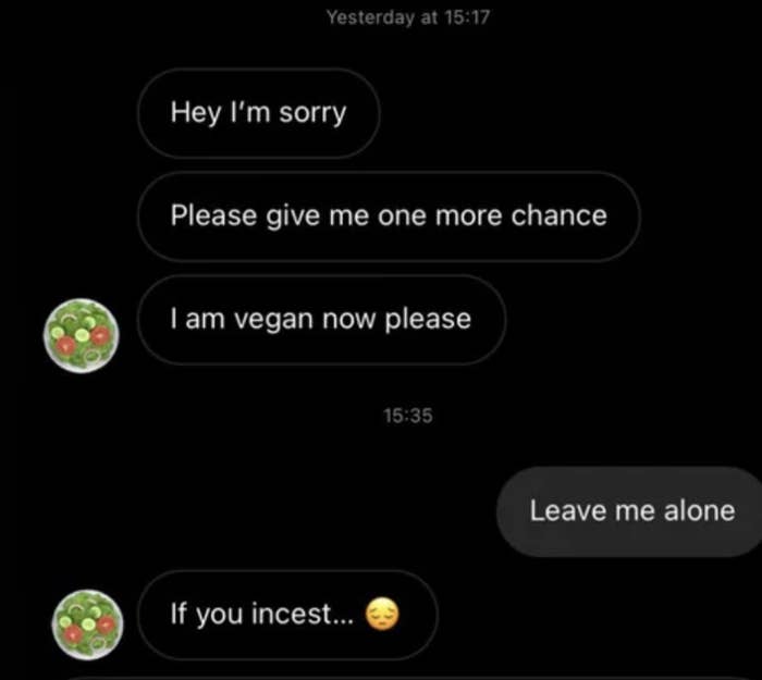 person confusing insist with incest