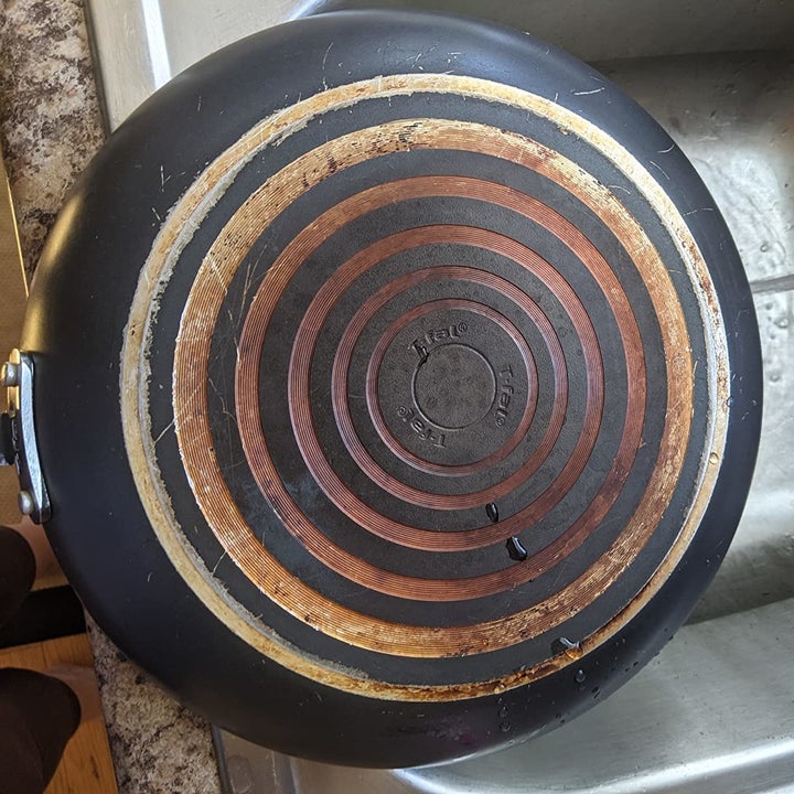 Reviewer photo of a rusty pan
