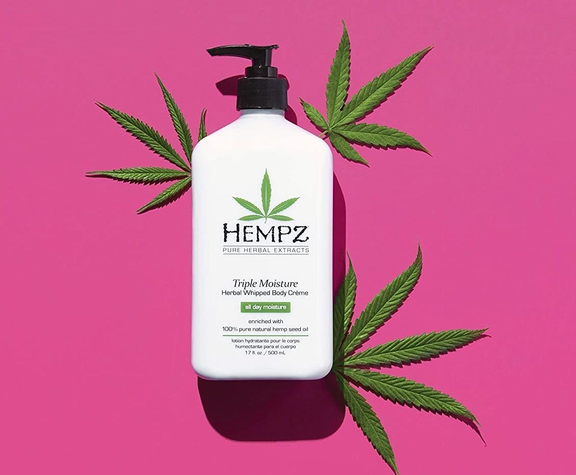 A bottle of body lotion