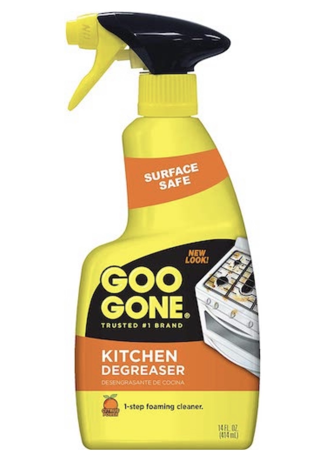 A bottle of the kitchen degreaser