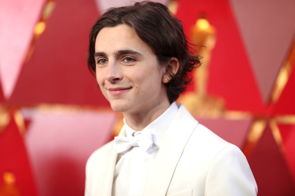 Timothee Chalamet attends the 90th Annual Academy Awards