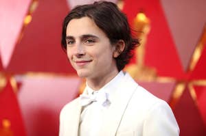 Timothee Chalamet attends the 90th Annual Academy Awards