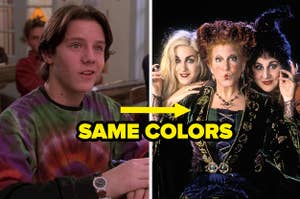 Max wearing the same colors as the Sanderson sister in hocus pocus