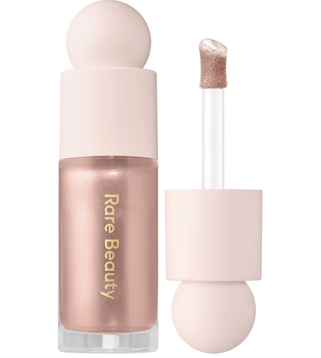 An open tube of liquid highlighter makeup