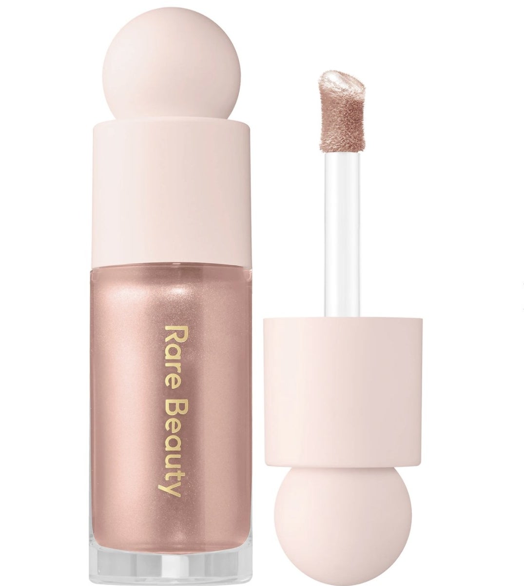 An open tube of liquid highlighter makeup