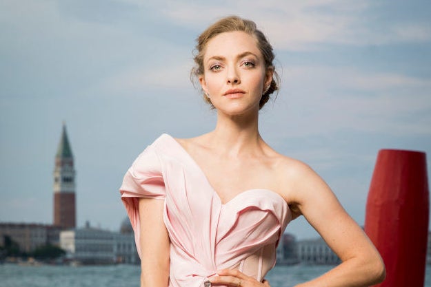 Amanda Seyfried poses for a portrait wearing a Jaeger-LeCoultre watch