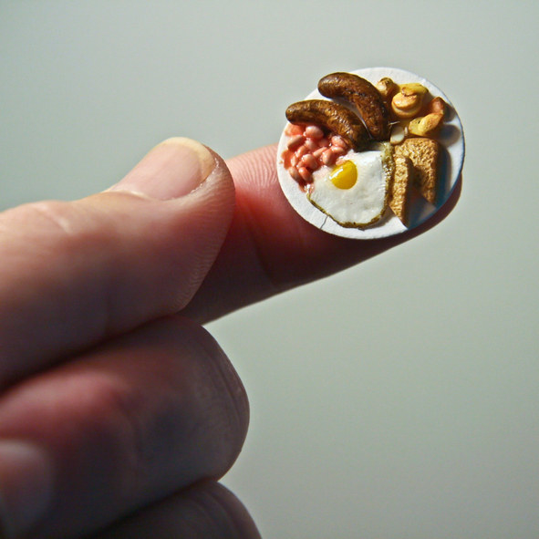 Plate of tiny food