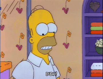 Homer Simpson saying d&#x27;oh