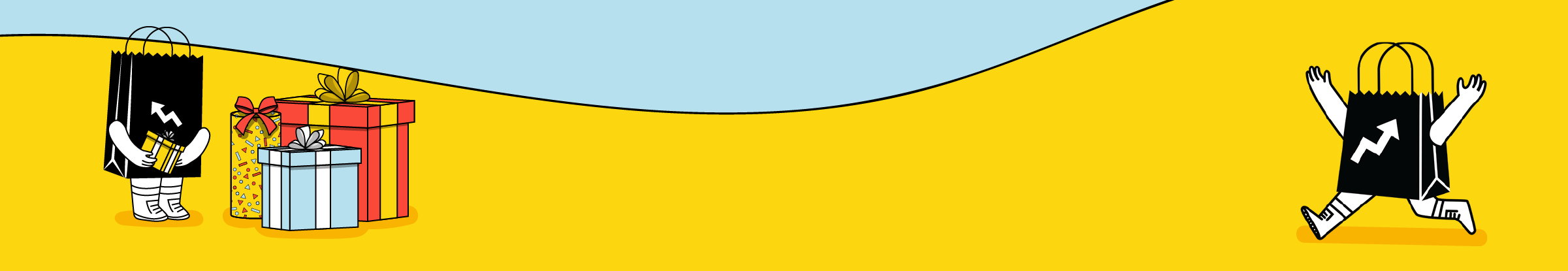 animated gift bags and boxes