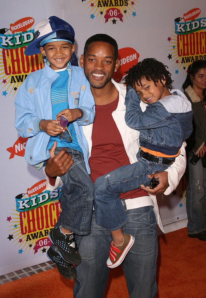 Jaden and Willow as kids with Will
