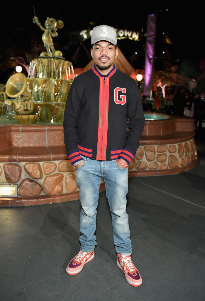 Chance The Rapper attends the launch of &quot;Mickey the True Original&quot; campaign in celebration of Mickey&#x27;s 90th anniversary