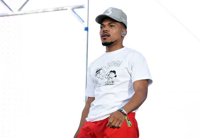 Chance the Rapper performs onstage with Kehlani during the 2018 Coachella Valley Music and Arts Festival Weekend 1