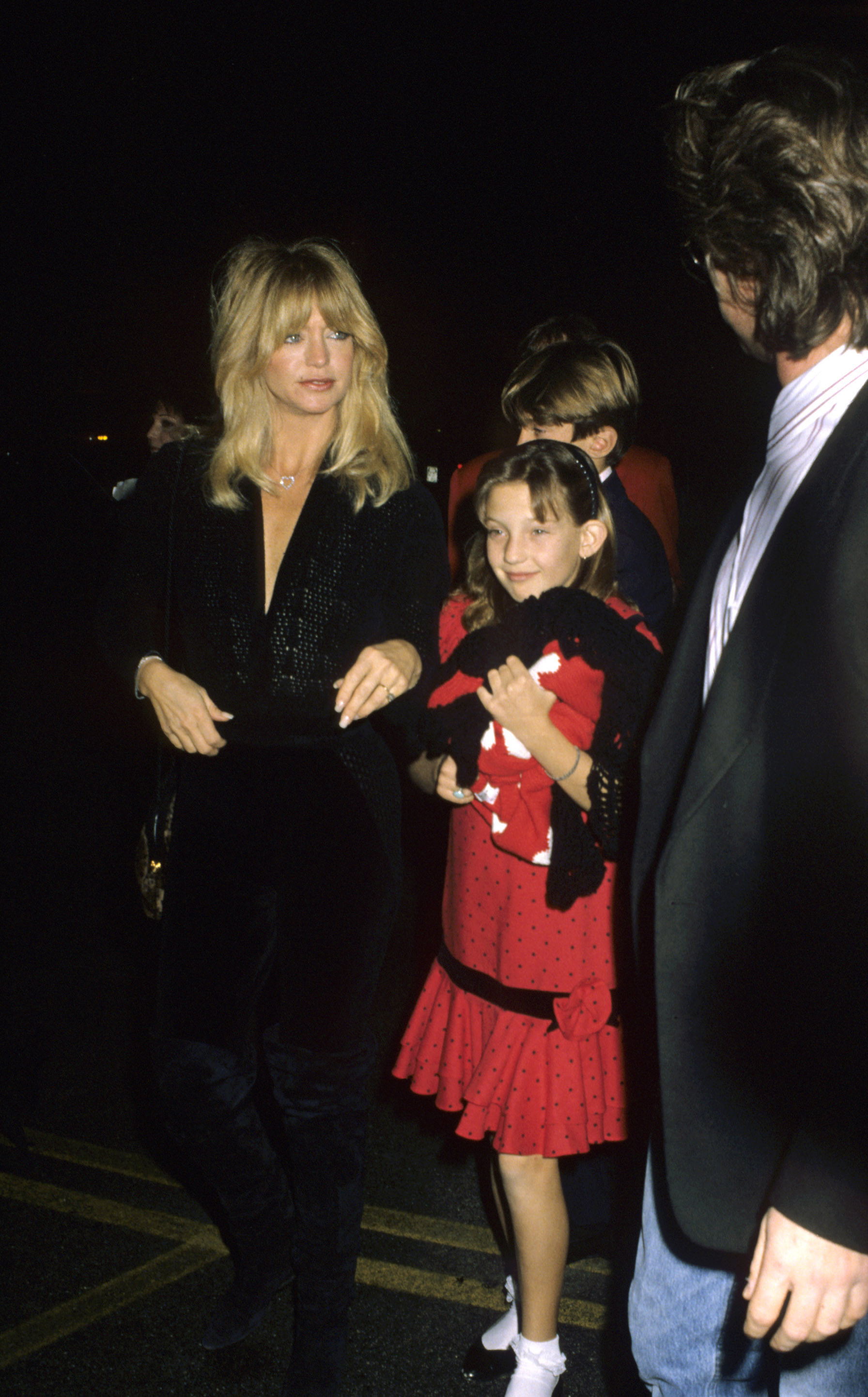 Hawn, Hudson, and Kurt Russell at the Hollywood Palladium in 1989