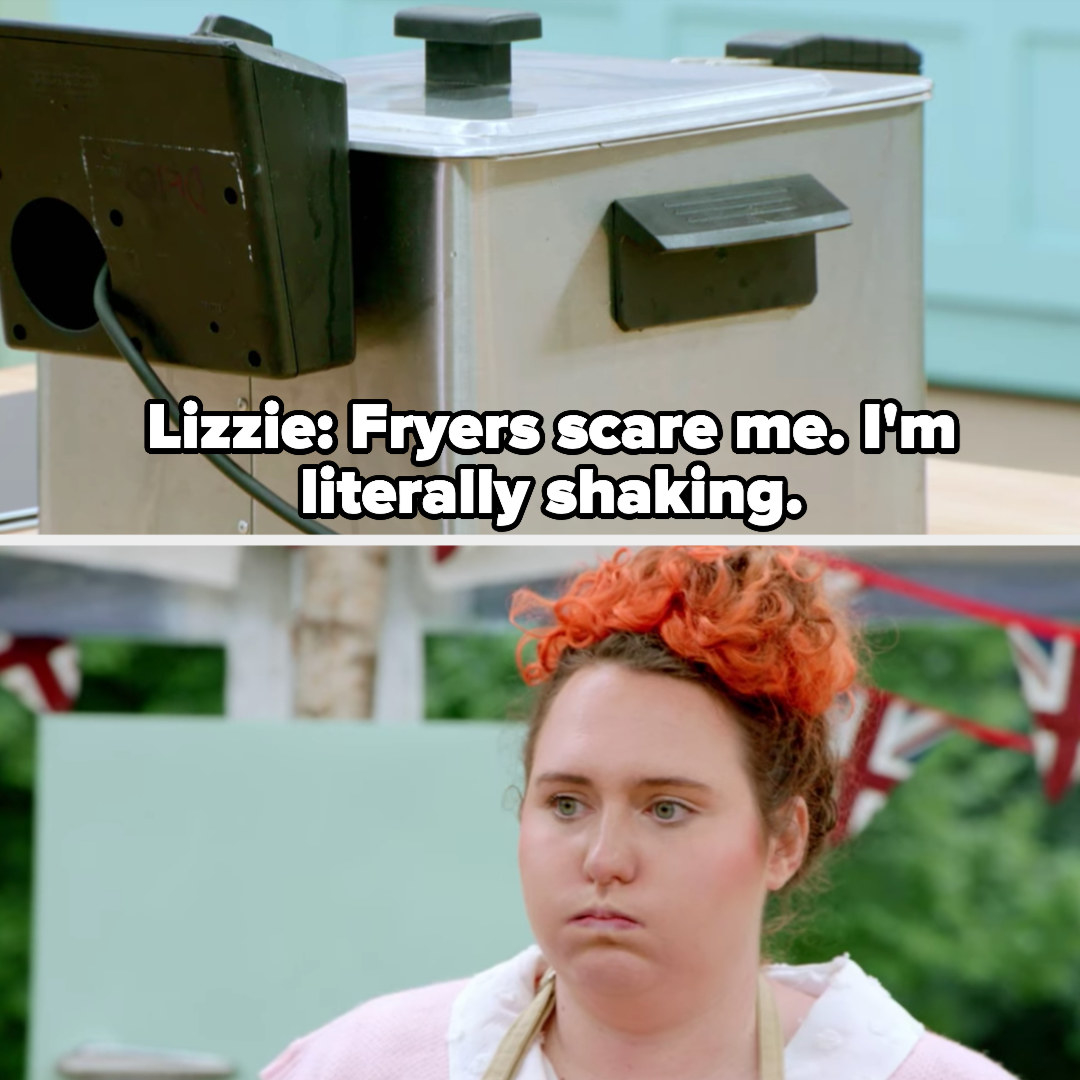 Lizzie says that fryers scare her and that she&#x27;s shaking