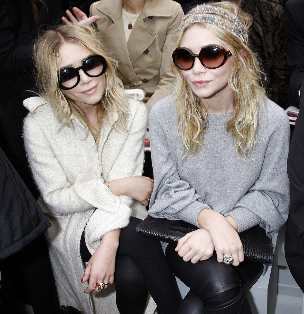 The Olsen Twins at a fashion show