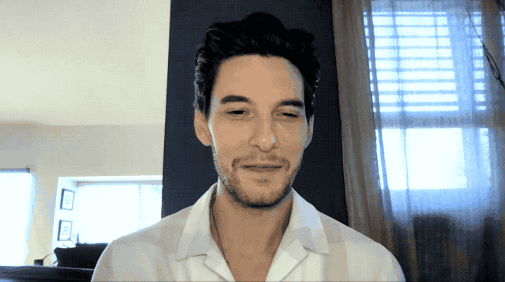 A tweet says &quot;Ben Barnes, in case you were wondering: all my holes are free real estate.&quot; And he laughs and looks away