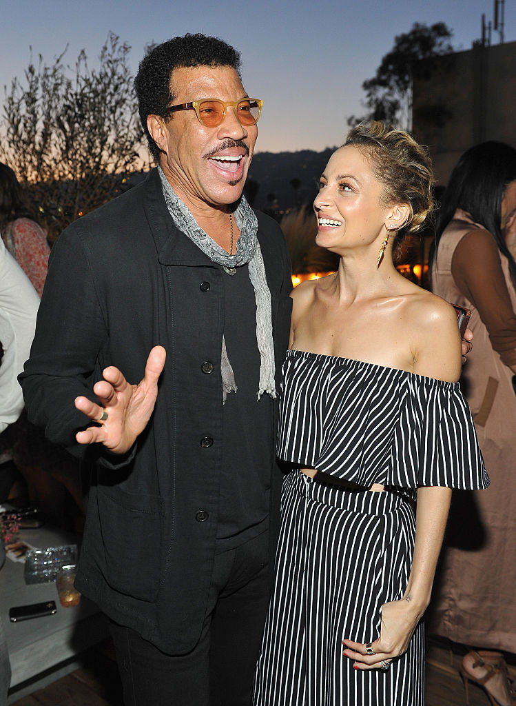 Nicole and Lionel posing at an event in Los Angeles in 2016