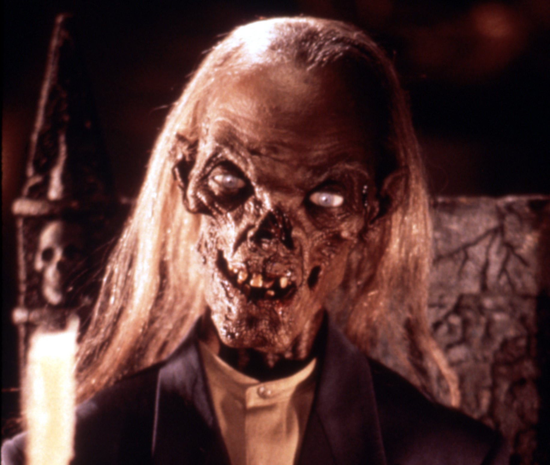 image of the crypt keeper with his book