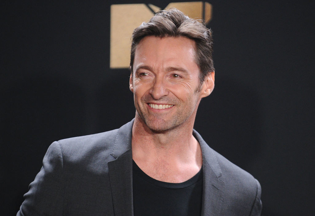 Hugh Jackman poses in the press room at the 2017 MTV Movie and TV Awards