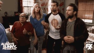 The It&#x27;s Always Sunny in Philadelphia cast saying, What are the rules