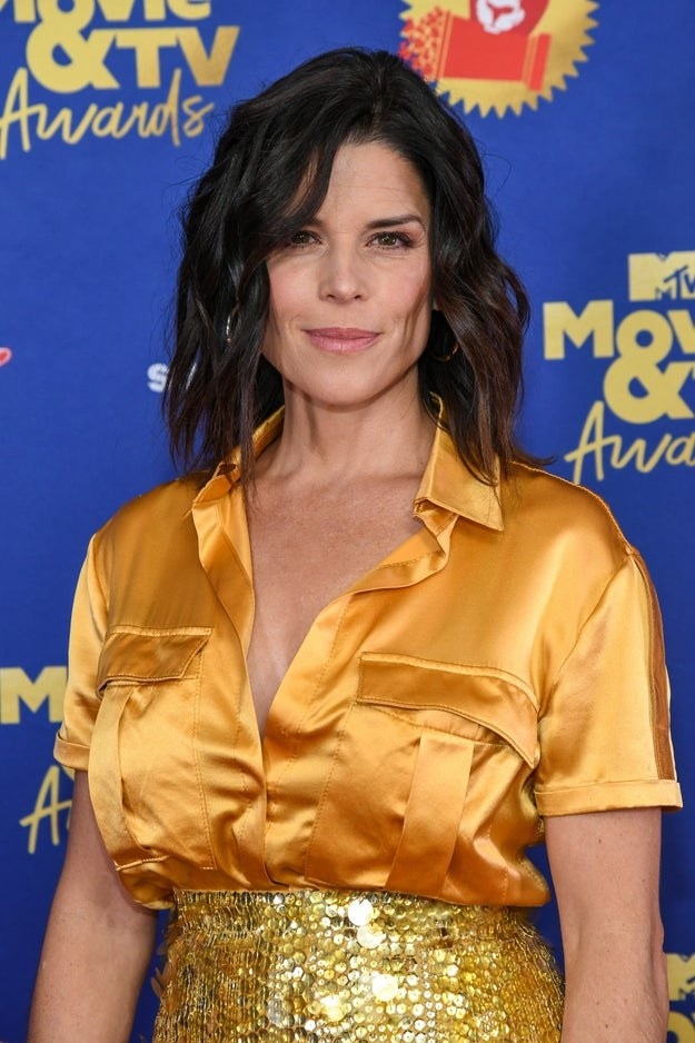 Neve Campbell on the red carpet