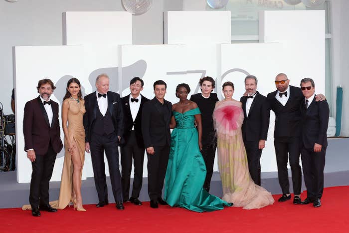 The cast of the movie &quot;Dune&quot; attend the red carpet of the movie &quot;Dune&quot; during the 78th Venice International Film Festival on September 03, 2021 in Venice, Italy