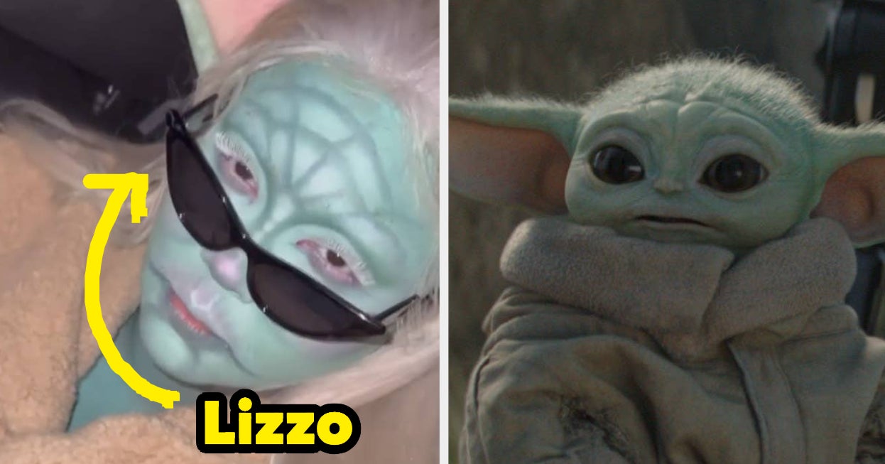 Lizzo Dressed Up As Baby Yoda From “The Mandalorian” And Posed For Selfies With Strangers Looking Unrecognizable – BuzzFeed