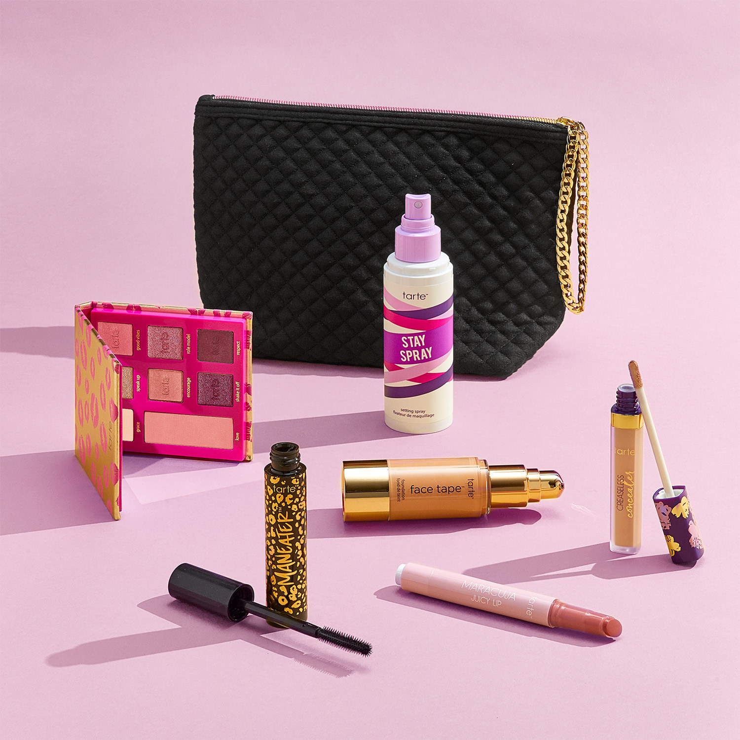 Tarte Custom Kit with products scattered