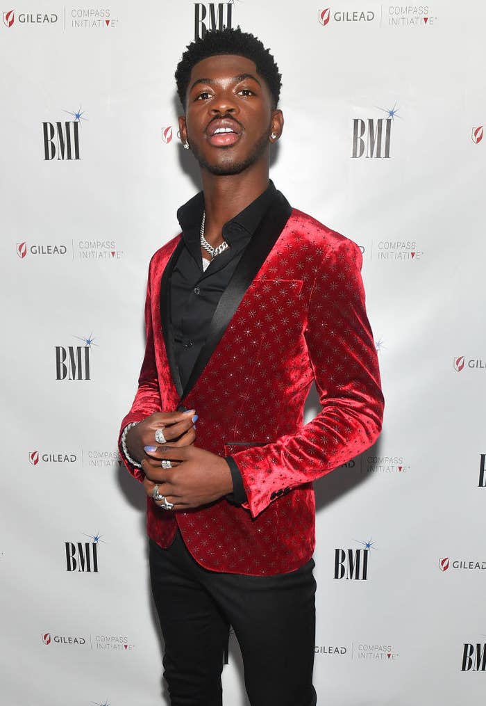 Lil Nas X on the red carpet