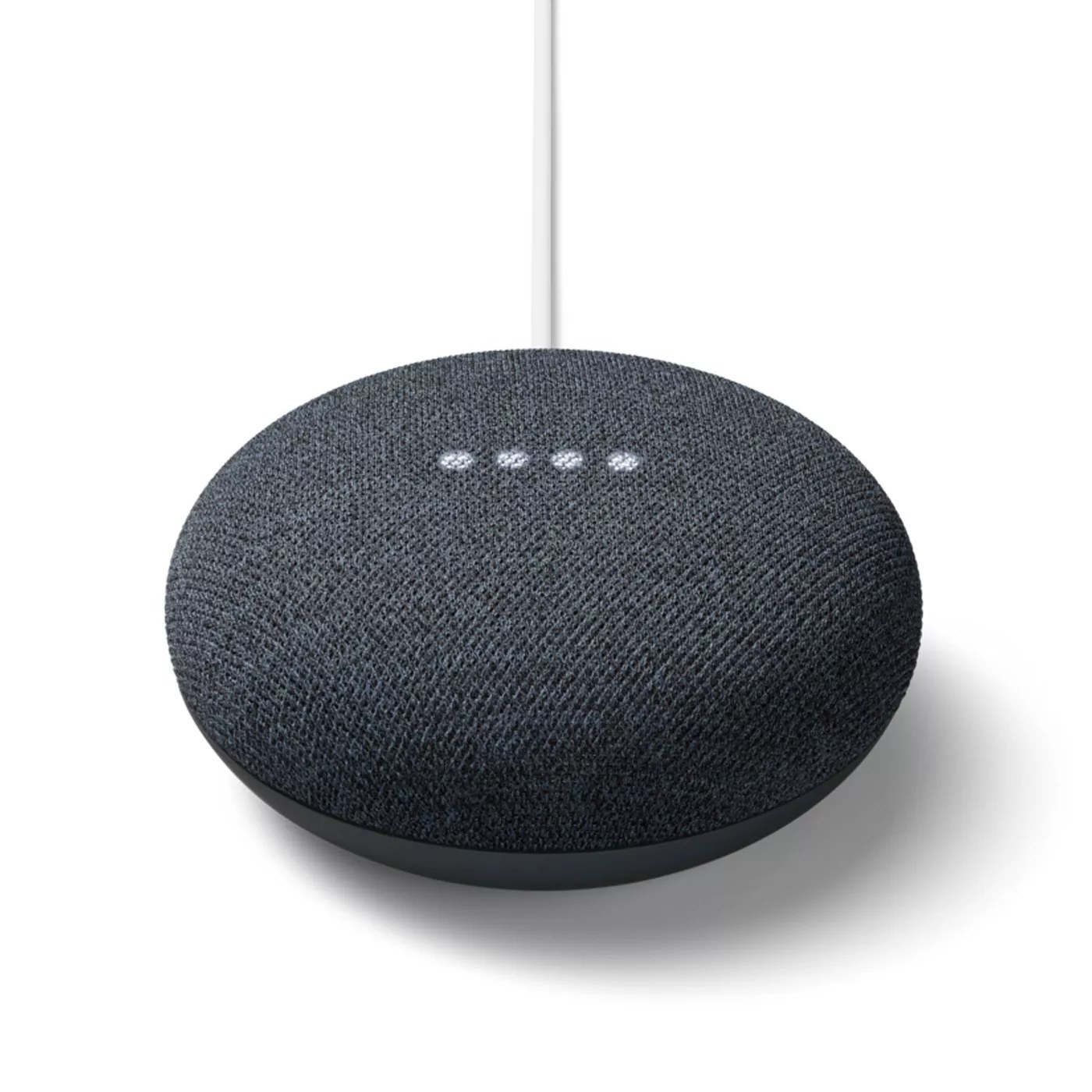 The charcoal Google Nest Mini