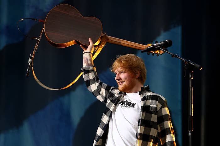 Ed Sheeran performs in concert on the opening night of his Australian tour