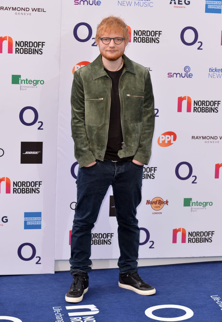 Ed Sheeran attends the Nordoff Robbins O2 Silver Clef Awards 2019