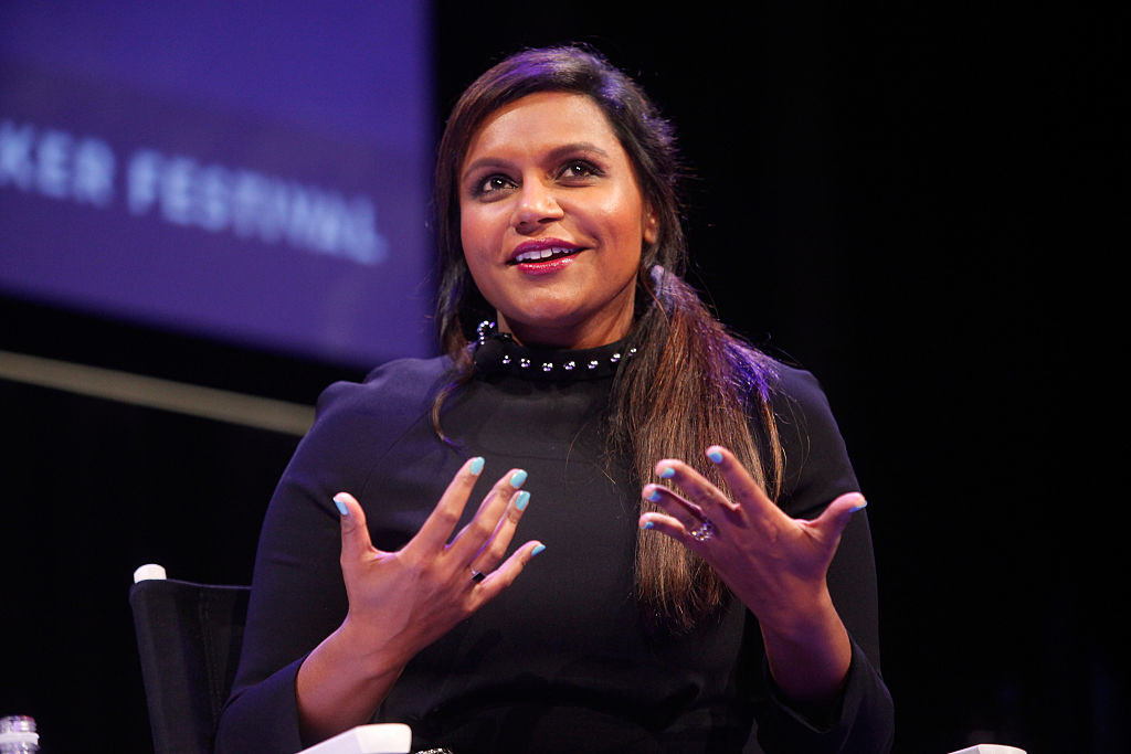 Mindy Kaling participates in a conversation with New Yorker television critic Emily Nussbaum during the New Yorker Festival