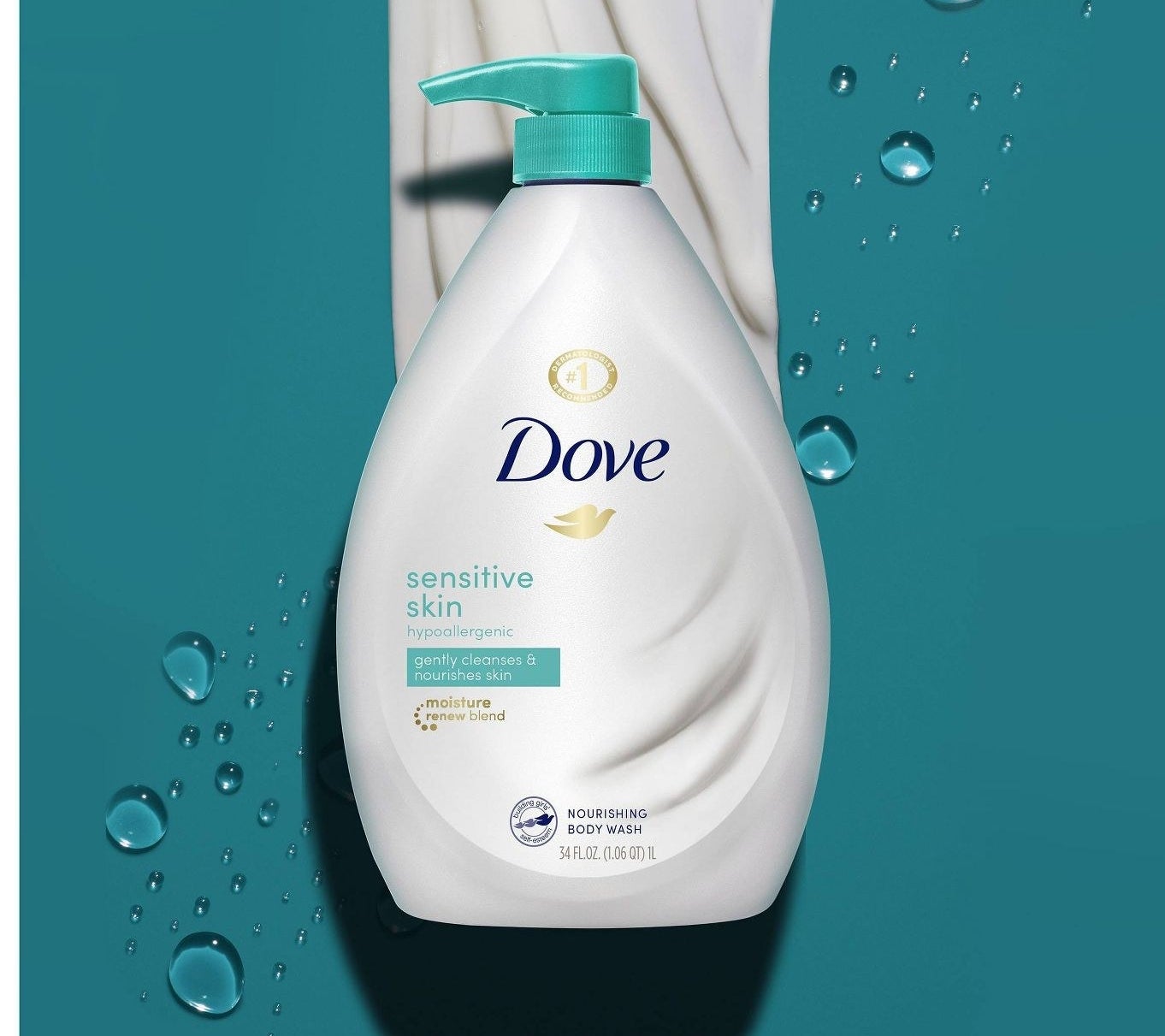 The Dove Sensitive Skin Hypoallergenic and Sulfate-Free Body Wash