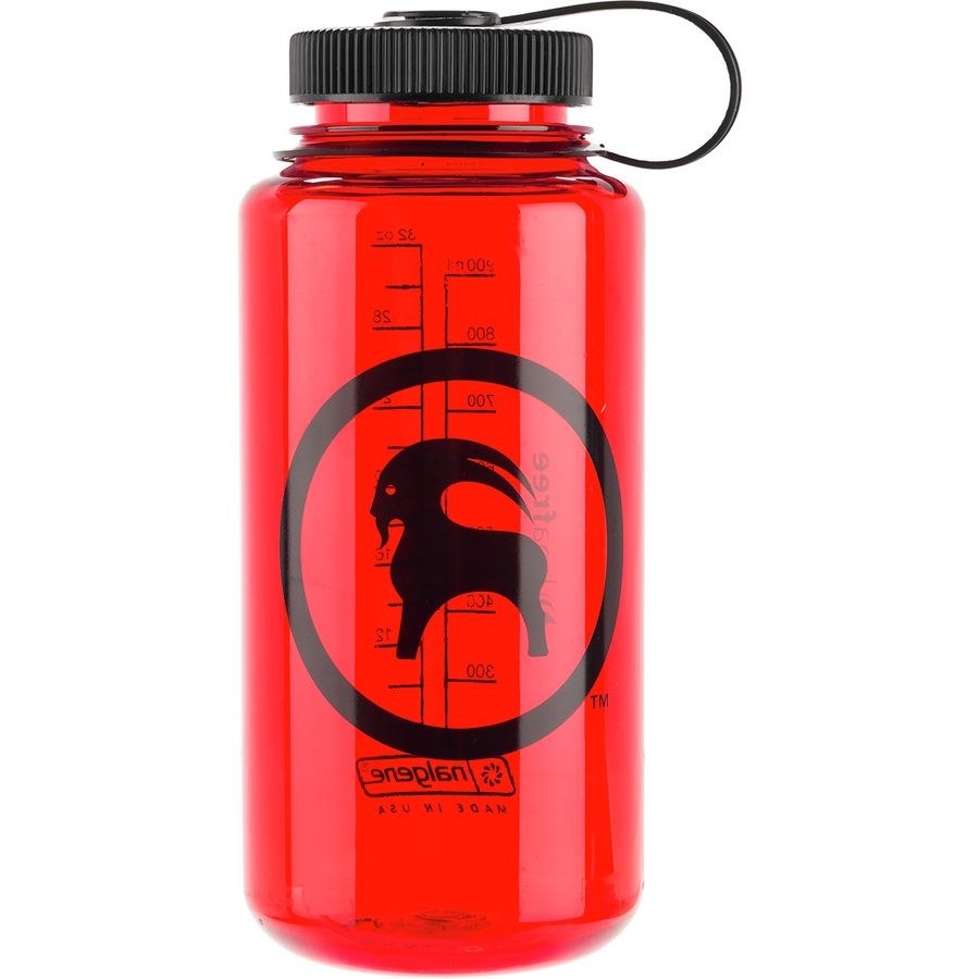Red Nalgene water bottle