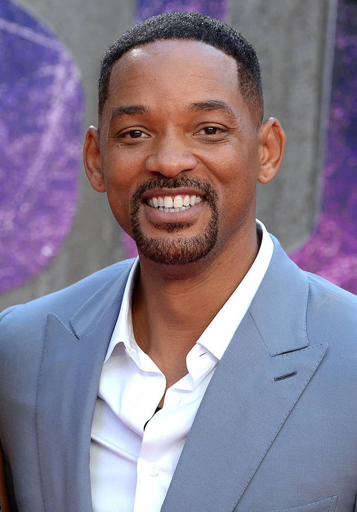 Will Smith smiles at the European Premiere of &quot;Suicide Squad&quot;