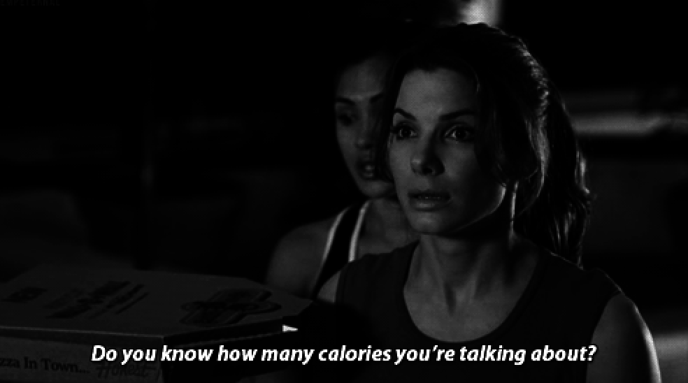 A woman saying, &quot;do you know how many calories you&#x27;re talking about?
