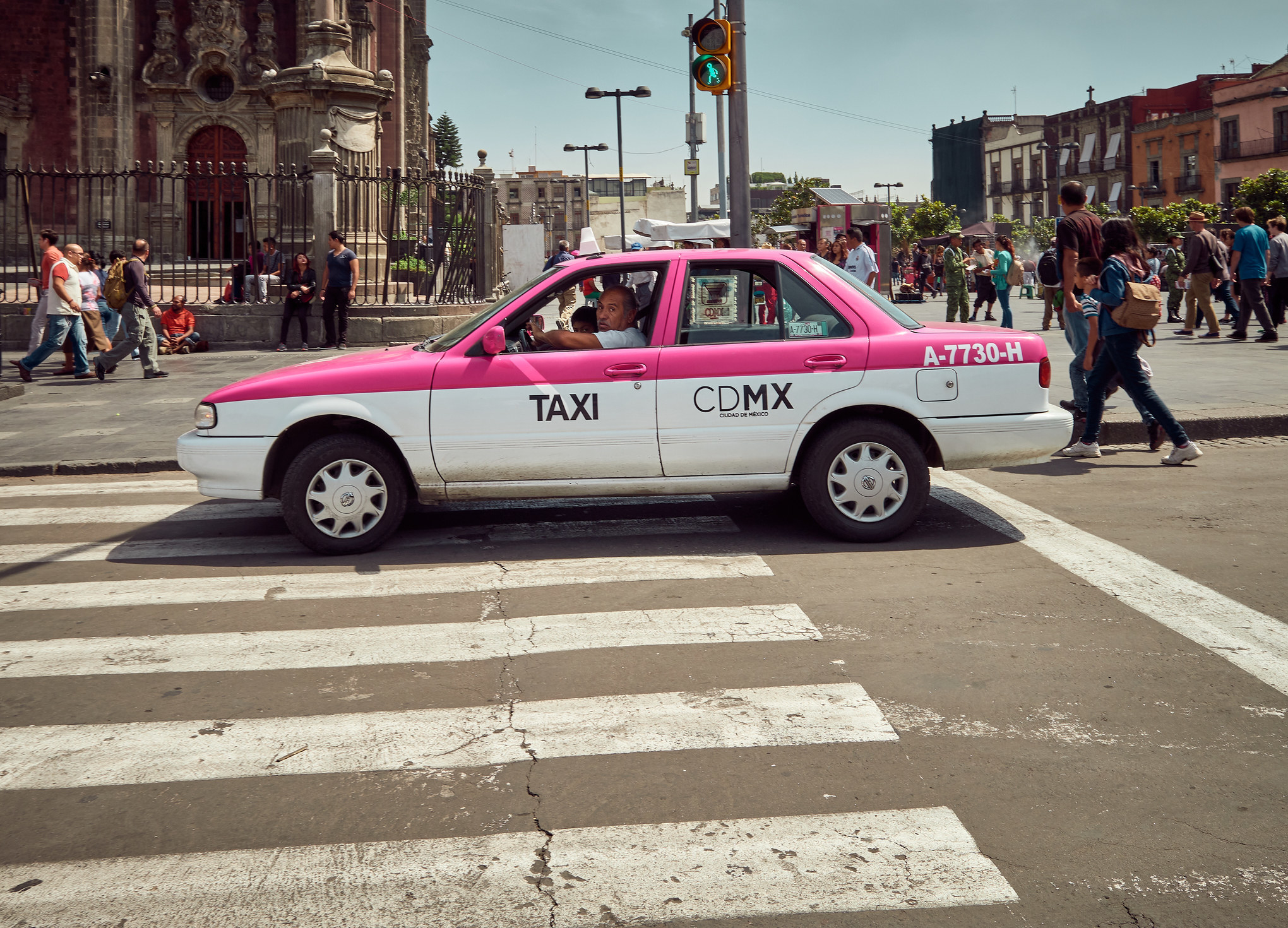 A cab in Mexico City.
