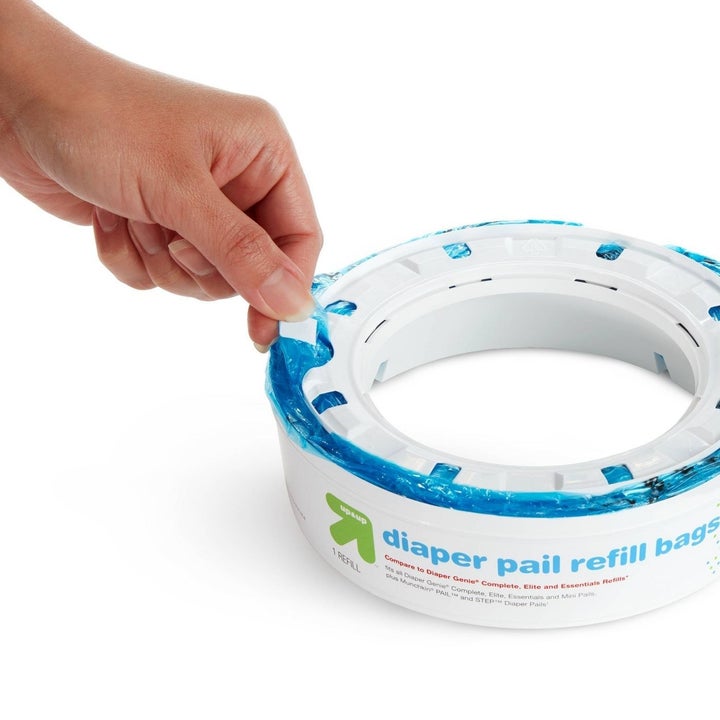 Diaper pail refill bags