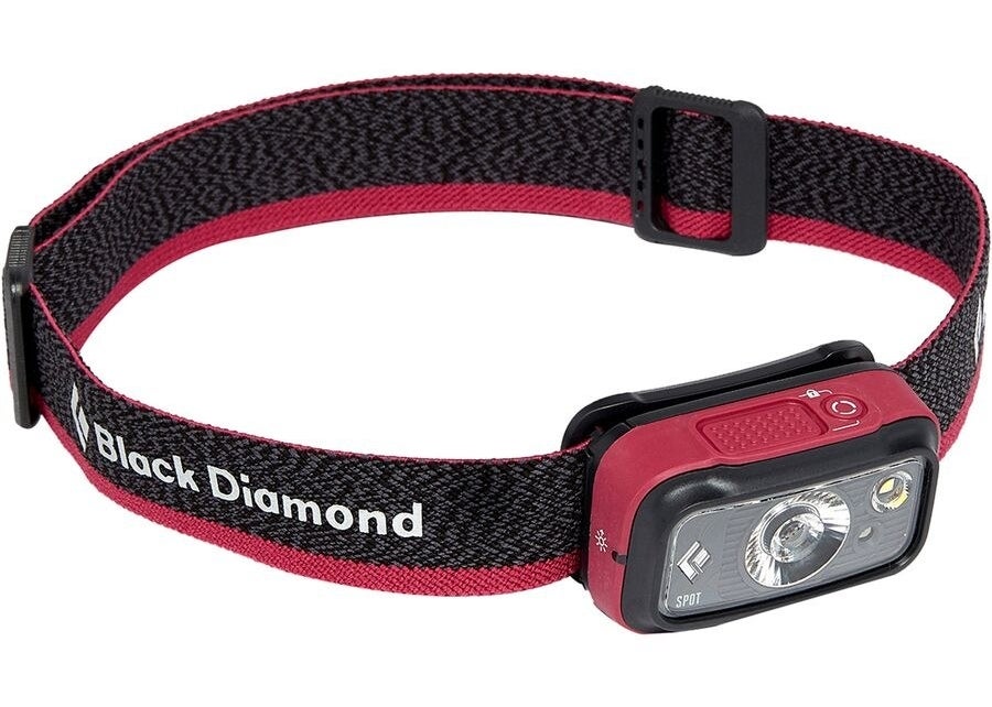 Black and pink headband with light