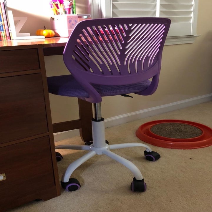 Reviewer image of purple desk chair