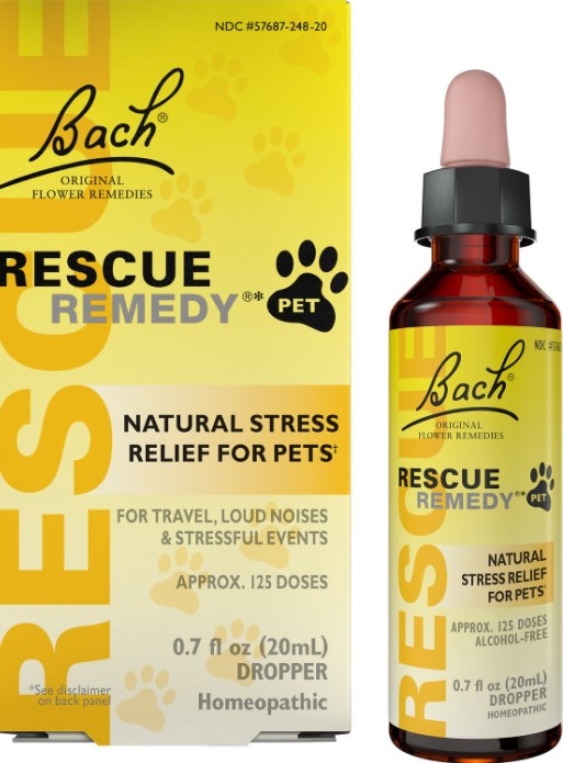 An image of a bottle of a stress relief pet supplement