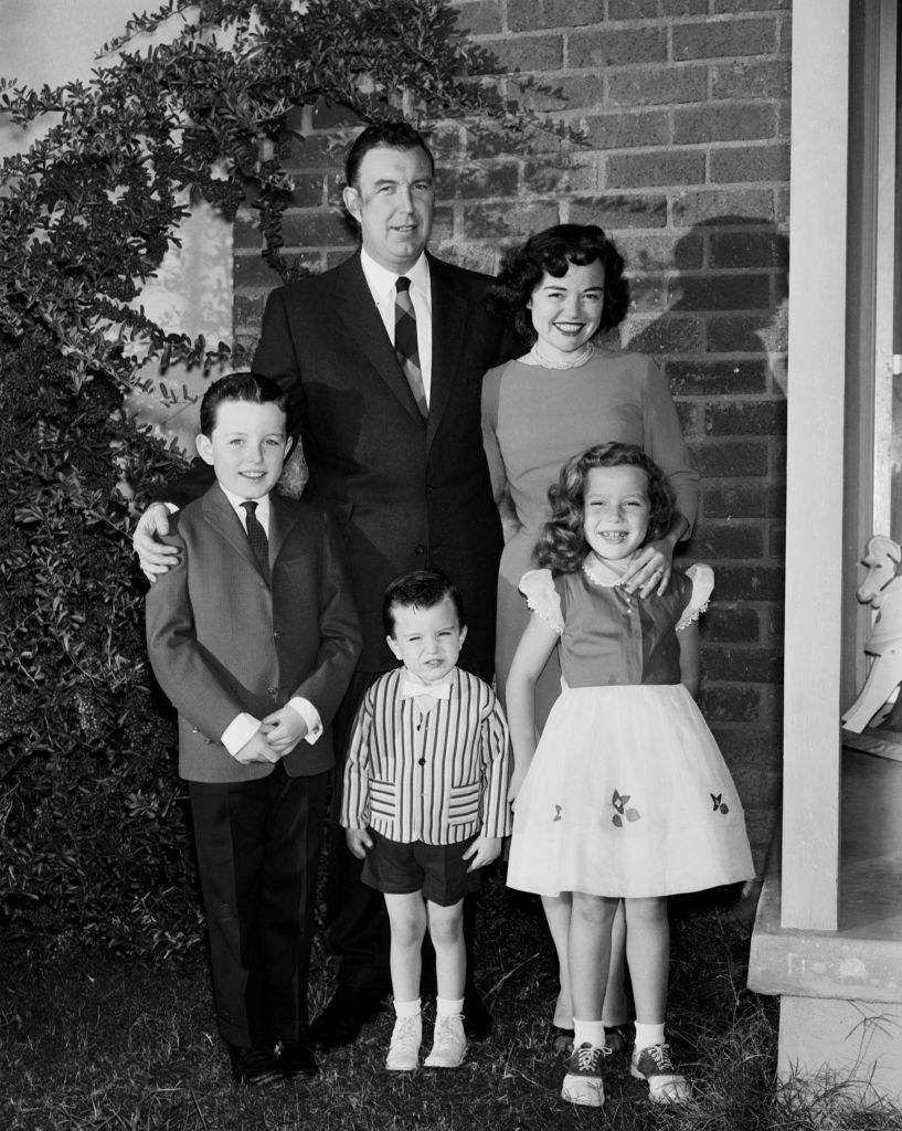 young Jerry with his parents, brother, and sister