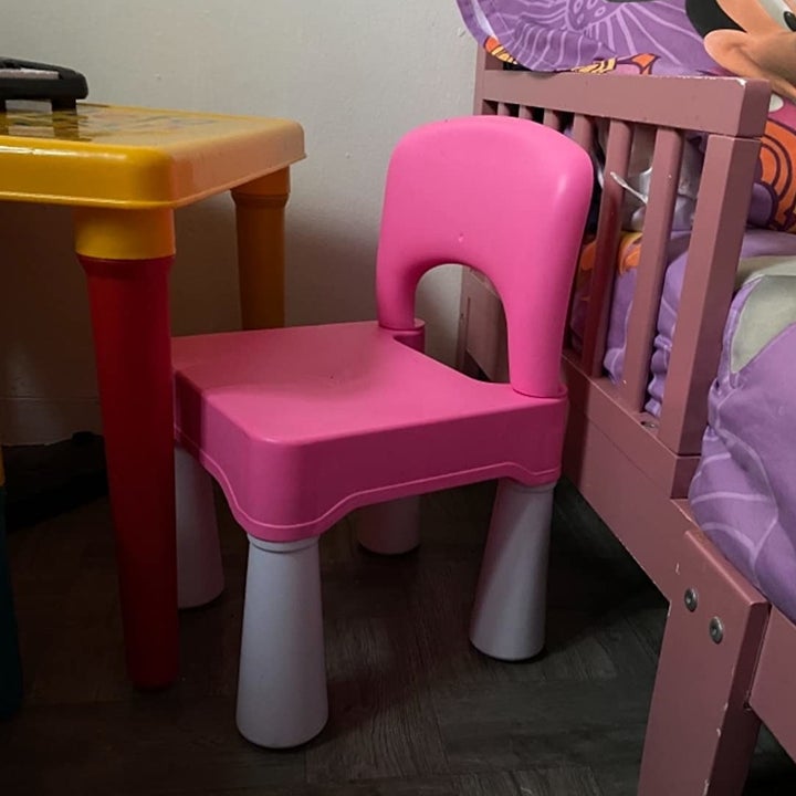 Reviewer image of pink chair