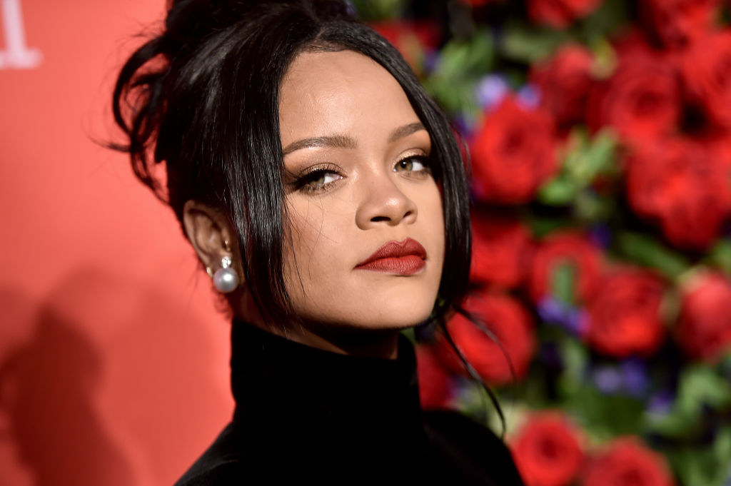 Rihanna on the red carpet of an event